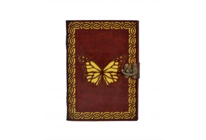 New Cut Work Handmade Antique Beautiful Butterfly Design Leather Journal Notebook 120 Pages Blank Unlined Paper Notebook & Sketchbook